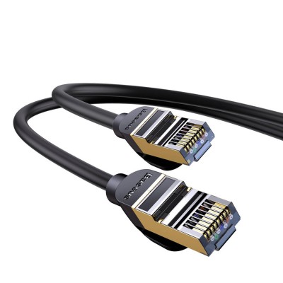 Baseus Speed Seven szupergyors RJ45 internetkábel 10Gbps 10m fekete Baseus Speed Seven szupergyors RJ45 internetkábel 10Gbps 10m fekete