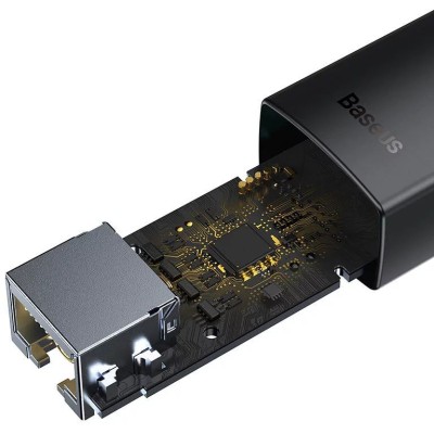 Baseus Lite Series USB-C – RJ45 hálózati adapter (fekete)