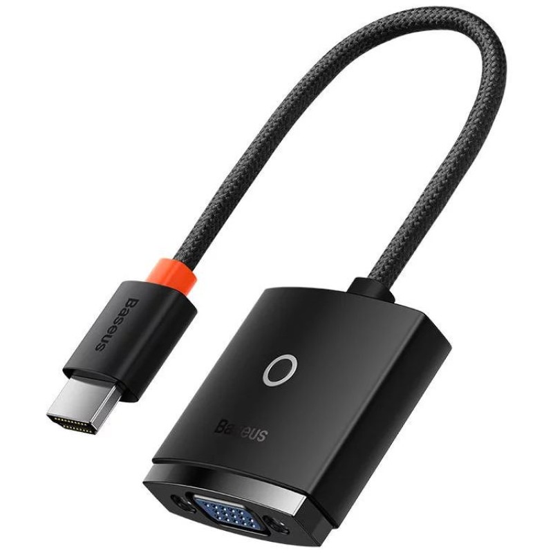 Baseus Lite Series HDMI-VGA adapter (fekete) Baseus Lite Series HDMI-VGA adapter (fekete)
