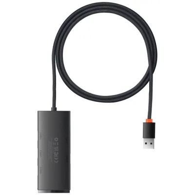 Baseus Lite Sorozat Hub 4 az 1-ben USB - 4x USB 3.0, 1m (fekete) Baseus Lite Sorozat Hub 4 az 1-ben USB - 4x USB 3.0, 1m (fekete)