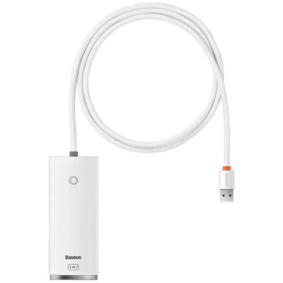 Baseus Lite Sorozat Hub 4 az 1-ben USB - 4x USB 3.0, 1m (fehér) Baseus Lite Sorozat Hub 4 az 1-ben USB - 4x USB 3.0, 1m (fehér)