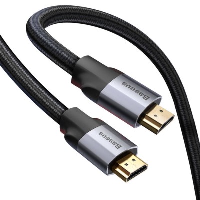 Baseus Enjoyment Series HDMI kábel, 4K, 0.75m (fekete - szürke) Baseus Enjoyment Series HDMI kábel, 4K, 0.75m (fekete - szürke)