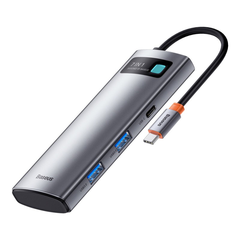 Baseus adapter 7 az 1-ben USB-C hub 2x USB 3.0 + HDMI + USB-C PD Baseus adapter 7 az 1-ben USB-C hub 2x USB 3.0 + HDMI + USB-C PD