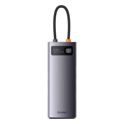 Baseus StarJoy Series Hub 6 az 1-ben USB-C to 3x USB 3.0 + HDMI + USB-C PD + RJ45 Baseus StarJoy Series Hub 6 az 1-ben USB-C to 3x USB 3.0 + HDMI + USB-C PD + RJ45