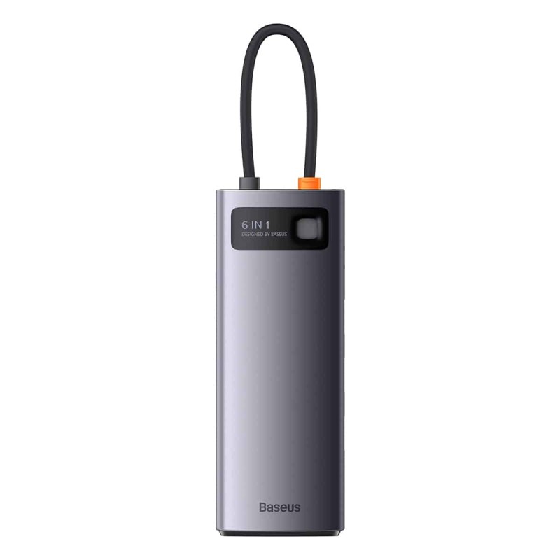 Baseus StarJoy Series Hub 6 az 1-ben USB-C to 3x USB 3.0 + HDMI + USB-C PD + RJ45 Baseus StarJoy Series Hub 6 az 1-ben USB-C to 3x USB 3.0 + HDMI + USB-C PD + RJ45