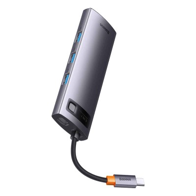 Baseus StarJoy Series Hub 6 az 1-ben USB-C to 3x USB 3.0 + HDMI + USB-C PD + RJ45 Baseus StarJoy Series Hub 6 az 1-ben USB-C to 3x USB 3.0 + HDMI + USB-C PD + RJ45