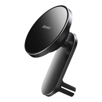 Baseus Big Energy (MagSafe) autós telefontartó vezeték nélküli Qi töltő 15W - Fekete