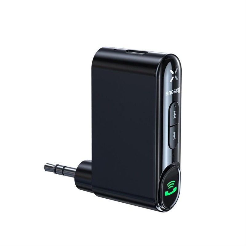 Baseus Qiyin AUX vevő Bluetooth 5.0 (fekete) Baseus Qiyin AUX vevő Bluetooth 5.0 (fekete)