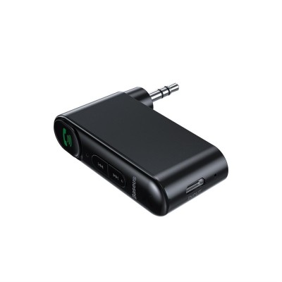 Baseus Qiyin AUX vevő Bluetooth 5.0 (fekete) Baseus Qiyin AUX vevő Bluetooth 5.0 (fekete)