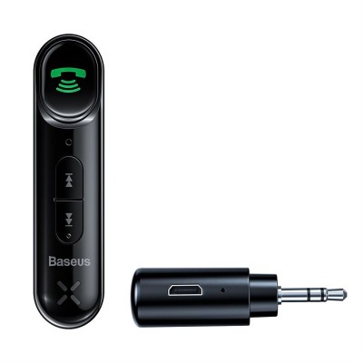 Baseus Qiyin AUX vevő Bluetooth 5.0 (fekete) Baseus Qiyin AUX vevő Bluetooth 5.0 (fekete)
