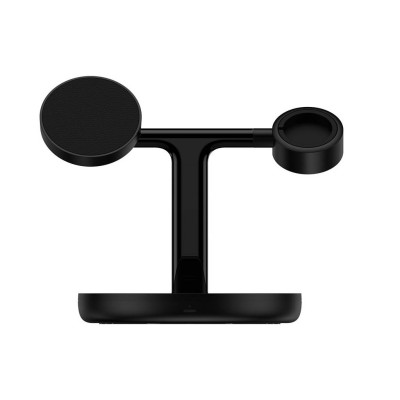 Baseus indukciós töltő 3 az 1-ben 15 W MagSafe állvány (fekete) Baseus indukciós töltő 3 az 1-ben 15 W MagSafe állvány (fekete)