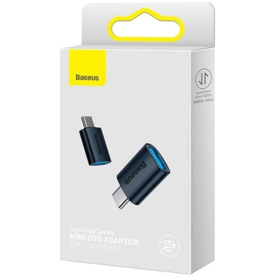 Baseus Ingenuity USB-C – USB-A OTG adapter - Kék Baseus Ingenuity USB-C – USB-A OTG adapter - Kék