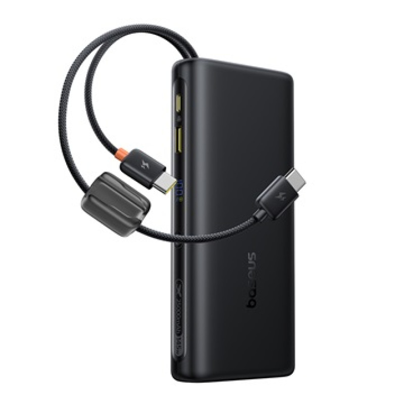 Baseus EnerFill FC41 powerbank 25000 mAh, 145W, két USB-C kábellel – fekete Baseus EnerFill FC41 powerbank 25000 mAh, 145W, két USB-C kábellel – fekete