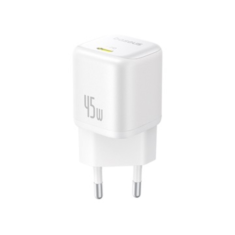 Baseus PicoGo GaN hálózati töltő 45W, USB-C – fehér Baseus PicoGo GaN hálózati töltő 45W, USB-C – fehér