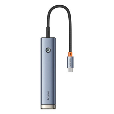 Baseus UltraJoy 5 az 1-ben USB-C HUB AIR, HDMI, USB és LAN – szürke Baseus UltraJoy 5 az 1-ben USB-C HUB AIR, HDMI, USB és LAN – szürke